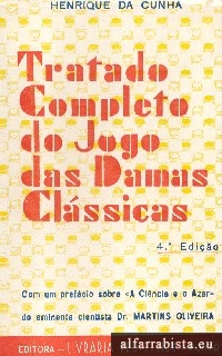 TRATADO Completo do Jogo das DAMAS Clássicas — 1962 — 3.ª edição