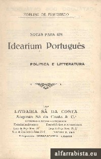 Notas Para Um Idearium Portugus