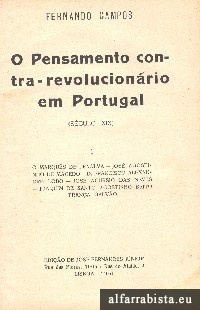 O Pensamento Contra-Revolucionrio em Portugal - 2 VOLUMES