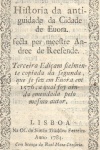 Histria da Antiguidade da Cidade de vora