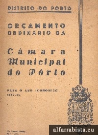 Or�amento Ordin�rio da C�mara Municipal do Porto