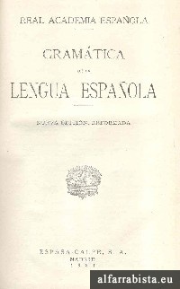 Gram�tica de la Lengua Espa�ola