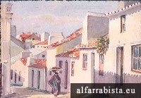 Postal Antigo - Subindo a cal�ada - Nazar�