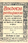 Anedotas portuguesas e memrias biogrficas da corte quinhentista