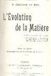 LEvolution de la Matire