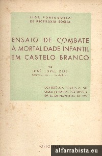 Ensaio de combate  mortalidade infantil em Castelo Branco