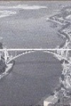 Postal antigo - Porto - Ponte dArrbida e Foz do Rio Douro