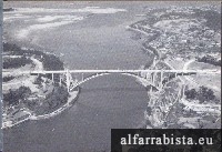 Postal antigo - Porto - Ponte d�Arr�bida e Foz do Rio Douro