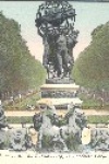 Postal Antigo - Paris - Jardin du Luxembourg, la Fontaine Carpeaux