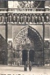 Postal Antigo - Paris - Les portails de Notre-Dame