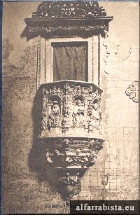 Postal Antigo - Coimbra - P�lpito de Santa Cruz