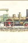 Postal Antigo - Locomotiva-tender a ruote libere e cilindri esterni orizzontali