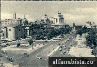 Postal Antigo - Roma - Via dell'Impero