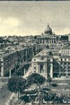 Postal Antigo - Roma - Panorama e Via della Conciliazione