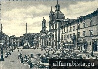 Postal Antigo - Roma - Piazza Navona