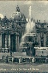 Postal Antigo - Citt del Vaticano - Piazza S. Pietro e fontana del Bernini