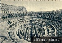 Postal Antigo - Roma - Interno Colosseo