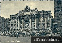 Postal Antigo - Roma - Fontana di Trevi