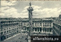 Postal Antigo - Roma - Piazza Colonna