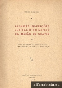 Algumas Inscri��es Lusitano-Romanas da Regi�o de Chaves