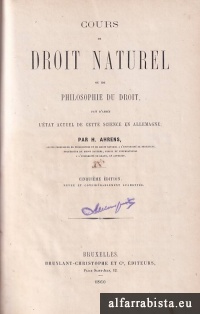 Cours de Droit Naturel ou de Philosophie du Droit