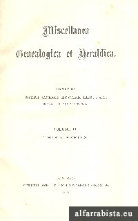 Miscellanea Genealogica et Heraldica - Vol. II