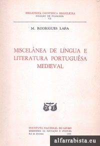 Miscelnia de Lngua e Literatura Portuguesa Medieval