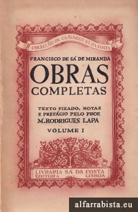Francisco de S de Miranda - Obras Completas
